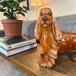 Vintage 1950s Royal Haeger ceramic Cocker Spaniel dog figurine. Great condition